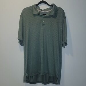 Adidas Men's Striped Polo Green Stripe‎ Size 2XL